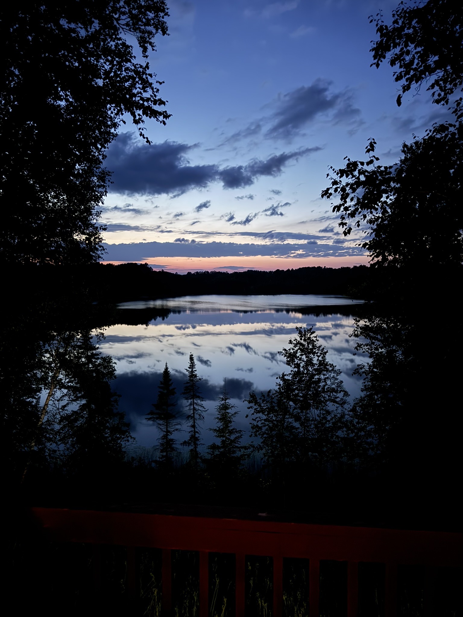 Loon Lake, Minnesota at sunset